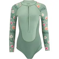 LOUM Aquabelle Shorty Met Lange Mouwen En Rits Aan De Voorkant Voor Dames
