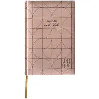 Ancor Weekagenda 2026/2027 Unique formaat A5 roze boogjes