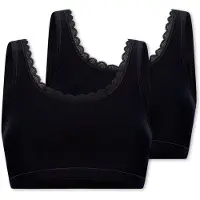 Schiesser BH ' Cotton Lace ' zwart