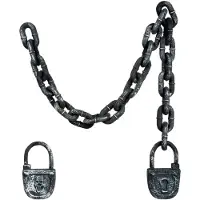 Boland Schakelketting met slot (zwart)