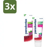 Parodontax 3 x - Tandpasta - Herbal Fresh - Bergamot & Mint - 75ml - Tandvleesgezondheid - Bloedend Tandvlees - Tandpasta - Kruidenextracten - Bergamot
