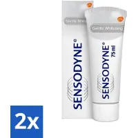 Sensodyne 2 x - Tandpasta - Gentle Whitening - Voor Gevoelige Tanden - 75 ml - Gevoelige Tanden - Tandpasta - Witte Tanden - Tandglazuur - Verkleuringen