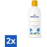 Melkmeisje 2 x Bad en Douche Crème Zonnebloem en Melk 1000 ml - Douchecrème - - Zonnebloem - Melkproteïnen - Huidverzorging