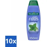 Palmolive 10 x Shampoo Anti-Roos 350 ml - Anti-roos Shampoo - Wilde Munt Shampoo - Roosbestrijdend Shampoo - Gezonde Hoofdhuid - Verfrissend Haar