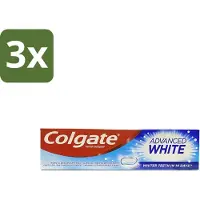 Colgate 3 x - Advanced White - Tandpasta - 100ml - Tandpasta - Witte Tanden - Vlekverwijdering - Tandbederf - Gaatjes