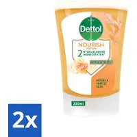 Dettol 2 x No-Touch Handzeep Refill Extra Care Honey & Sheabutter 250 ml - Handzeep - Antibacterieel - No-Touch - Honing - Galamboter