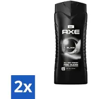 Axe 2 x 3-in-1 Douchegel XL Black 400 ml - Douchegel - - Black - Bevroren Peer - Cederhout
