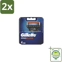 Gillette - Fusion5 ProGlide – Scheermesjes – Navulmesjes – 4 Mesjes - Voordeelverpakking - 2 stuks - Scheermesjes - Scheren
