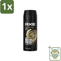 Axe 1 x - Deodorant Bodyspray - 48hrs Non Stop Fresh - Gold Temptation - Gold Amber - 150 ml- Deodorant Bodyspray - Frisheid - Geur - Citrus - Kruiden