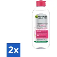 Garnier 2 x - SkinActive - Micellair Reinigingswater - Droge & Gevoelige Huid - Hydraterend & Reinigend - 400 ml - Micellair Water - Reinigingswater - Droge Huid - Gevoelige Huid - Make-up Remover