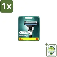 Gillette 1 x – Mach3 – Scheermesjes – 8 mesjes - Scheren - Scheermesjes - Comfort - Glad Scheren - Huidbescherming