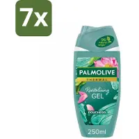 Palmolive 7 x - Thermal - Douchegel - Algen & Lotusbloem - Revitalising Gel - 250 ml - Douchegel - Algenextract - Lotusbloem - Revitaliserende Douchegel - Hydraterende Douchegel