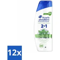 Head & shoulders 12 x – 2-in-1 – Menthol Fresh – 300 ml - Anti-roos Shampoo - 2-in-1 Shampoo - Menthol Shampoo - Verfrissende Shampoo - Shampoo Tegen Roos