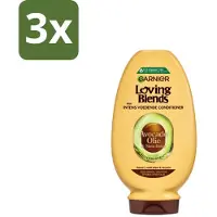 Garnier 3 x Loving Blends Avocado Olie en Shea Boter Conditioner 250 ml - Avocado Olie - Shea Boter - Haarverzorging - Droog Haar - Pluizig Haar