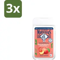 Le Petit Marseillais 3 x – Douchegel – Pêche Blanche & Nectarine Bio – 250 ml - Douchegel - Biologische Douchegel - Perzik En Nectarine - Fruitige Geur - Zachte Reiniging