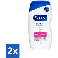 Sanex 2 x – Douchegel – Expert Skin Health Hypoallergeen – 400 ml - Gevoelige Huid - Hypoallergenisch - Douchegel - Huidbarrière - Pre- En Postbiotica