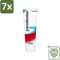 Parodontax 7 x - Tandpasta - Fluoride Vrij - 75ml - Grootverpakking - Fluoridevrije Tandpasta - Mondgezondheid - Tandvleesbescherming - Tandplakverwijdering - Bloedend Tandvlees