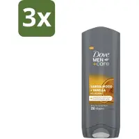 Dove 3 x – Douchegel – Men+Care Sandalwood & Vanilla – 250 ml - Douchegel Mannen - Douchegel Voor Mannen - Douchegel Voor Huid - Douchegel Voor Gezicht - Douchegel Voor Haar