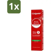 Colgate 1 x – Max White Expert Purifying Power – Tandpasta – 75 ml - Witte Tanden - Tandpasta Whitening - Waterstofperoxide - Vlekken Verwijderen - Glimlach Verlichten