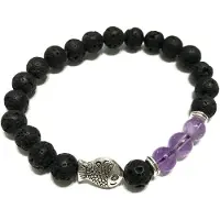 Ancient Wisdom Lavastenen armband - Visamethist