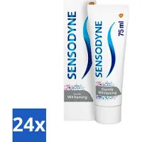 Sensodyne 24 x - Tandpasta - Gentle Whitening - Milde Reiniging - 75 ml - Gevoelige Tanden - Tandpasta - Witte Tanden - Glazuur Beschermen - Gevoeligheid Verlichten