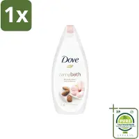Dove 1 x – Badcrème – Caring Bath Almond – 450 ml - Badcrème - Badcrème Voor Huid - Badcrème Voor Ontspanning - Badcrème Voor Gevoelige Huid - Badcrème Met Amandelmelk