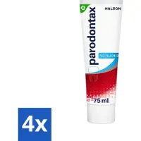 Parodontax 4 x - Tandpasta - Fluoride Vrij - 75ml - Fluoridevrije Tandpasta - Mondgezondheid - Tandvleesbescherming - Tandplakverwijdering - Bloedend Tandvlees