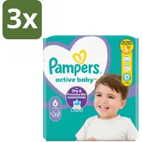 Pampers 3 x – Luiers – Active Baby Maat 3 (6-10 kg) – 90 Luiers - Luiers Voor Baby - Droge Luiers - Baby Droogheid - Droge Luiers Voor Baby - Droge Luiers 3 Maat