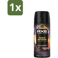 Axe 1 x – Deodorant – Peach Infusion – 150 ml - Peach Infusion - Deodorant Bodyspray - Frisheid - Lichaamsgeur - Patchoeli