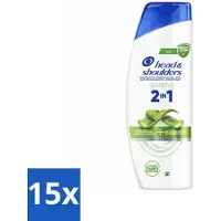 Head & shoulders 15 x – 2-in-1 – Sensitive – 300 ml - Anti-roos Shampoo - 2-in-1 Shampoo - Shampoo Tegen Roos - Hydraterende Shampoo - Dagelijkse Shampoo