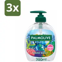 Palmolive 3 x Handzeep Aquarium 300 ml - Aquarium Handzeep - Natuurlijke Handzeep - Vegan Handzeep - PH-neutraal Handzeep - Zachte Handzeep