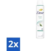 Dove 2 x – Deodorant Spray – Fresh Care – 200 ml - Anti-transpirant Spray - Zweetvermindering - Geurvermindering - Fris - Geur