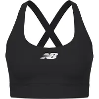 New Balance Tech Training Graphic Bra Dames Sportbeha - BLACK