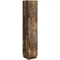 vidaXL Kast Set 2 st Gerookt eiken Bewerkt hout