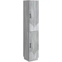 vidaXL Kast Set 2 st Grijs Sonoma Bewerkt hout