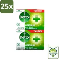 Dettol 25 x - Zeeptablet - Origineel - Antibacterieel - 2x 100g Zeeptabletten - Grootverpakking - Handzeep - Antibacterieel - Hygiëne - Handwas - Zeeptablet
