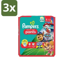 Pampers 3 x – Luierbroekjes – Baby Dry Pants Paw Patrol Maat 4 – 25 Luiers - Baby Luier - Luierbroek - Droge Luier - Luier Voor Baby - Luier Met Paw Patrol