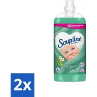 Soupline 24 x - Wasverzachter - Aloë Vera - 56 Wasbeurten - 1.3L - Wasverzachter - Aloë Vera - Frisheid - Zachtheid - Wasgoed