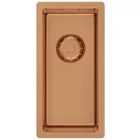 Pure.Sink Comfort kleine PVD Rosé Koper spoelbak 18x40 cm onderbouw, vlakbouw en opbouw PCM1840-62