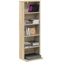 vidaXL CD Kast Sonoma Eiken 33 x 23,5 x 97,5 cm Bewerkt hout