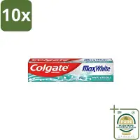 Colgate 10 x - Max White - Whitening Crystals - Tandpasta - 100ml - Grootverpakking - Tandpasta - Witte Tanden - Whitening Crystals - Tanden Witter Maken - Vlekverwijdering