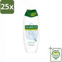 Palmolive 25 x Naturals - Douchegel - Sensitive - Voor Gevoelige Huid - 500 ml - Grootverpakking - Douchegel - Gevoelige Huid - Melkproteïnen - Zachte Reiniging - Natuurlijke Balans