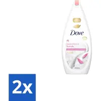 Dove 2 x – Badcrème – Soothing Almond Oil & Hibiscus – 720 ml - Douchegel - Huidverzorging - Kalmerend - Schuim - Amandelolie