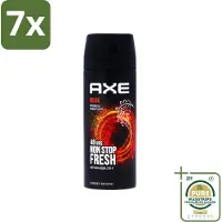 Axe 7 x - Deodorant Bodyspray - 48hrs Non Stop Fresh - Musk - Patchouli & Fougere - 150 ml - Grootverpakking - Musk Deodorant - Musk Deodorant - Deodorant Bodyspray - 48h Fresh - Musk Geur