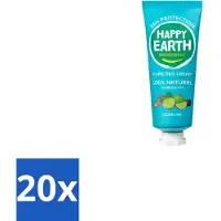 Happy Earth 20 x – Deodorant Cream – 100% Natuurlijk Cedar Lime – 40 ml - 100% Natuurlijk Deodorant - Natuurlijke Deodorant Crème - Deodorant Crème Ceder Lime - Frisse Geur - Huidvriendelijk Deodorant