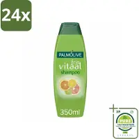 Palmolive Shampoo Fris Vitaal 350 ml - Voordeelverpakking - 24 stuks - Fris Vitaal Shampoo - Citrus shampoo