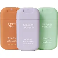 HAAN 3-Pack Mix Handspray Handverzorging Navulbaar 3x 30ml Sunset Fleur, Soothing Lavender & Purifying Verbena