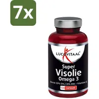 Lucovitaal 7 x - Visolie - Super Omega 3 - 120 Capsules - Visolie - Omega 3 - EPA - DHA - Vitamine E