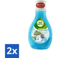 Air Wick 2 x – Luchtverfrisser – Actieve Wiek Fresh Water – 375 ml - Luchtverfrisser - Frisse Geur - Actieve Wiek - Watergeur - Geurneutralisatie