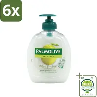 Palmolive Naturals - Handzeep - Melk & Olijf - 300 ml - Voordeelverpakking - 6 stuks - Handzeep melk en olijf - Natuurlijke handzeep